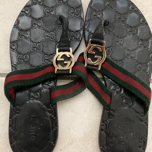Authentic Gucci Thong Sandals